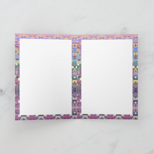 Een paarse paradijs lege kaart (Binnen)