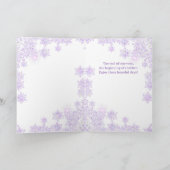 Een paarse paradijs & sneeuw kaart (Binnen)