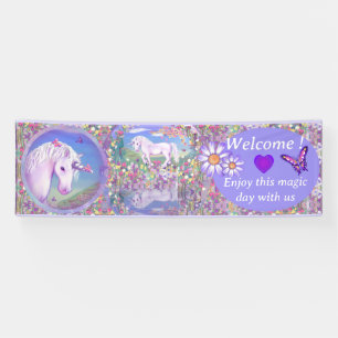 Een paarse paradijsbanner spandoek