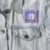 Een Paarse paradijselijke Button (In situ)