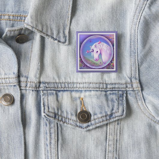 Een Paarse paradijselijke Button (In situ)