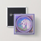 Een Paarse paradijselijke Button (Voorkant /achterkant)