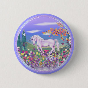 Een Paarse paradijselijke Button
