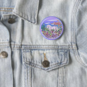 Een Paarse paradijselijke Button (In situ)