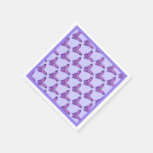 Een paarse paradijselijke daisy / vlinder servet (Hoek)