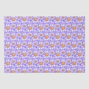 Een paarse paradijselijke daisy / vlinder tissuepapier
