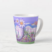 Een paarse paradijselijke latte Mok (Rechterhoek)