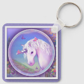 Een Paarse paradijselijke Sleutelhanger (Achterkant)