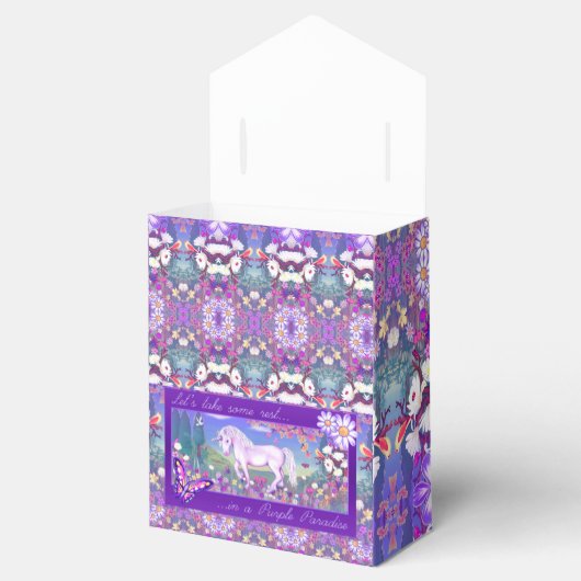 Een Paarse paradijskast Bedankdoosjes (Geopend)