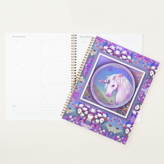 een paarse paradijsplant planner (Display)