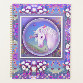 een paarse paradijsplant planner