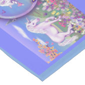 Een paarse paradijstablet korte tafelloper (Hoek)