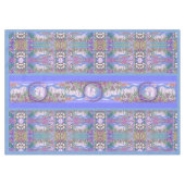 Een paarse paradijstablet tafelkleed (Voorkant (Horizontaal))