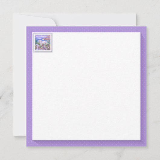 Een Paarse Paradise-blanco kaart (Achterkant)
