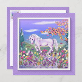 Een Paarse Paradise-blanco kaart