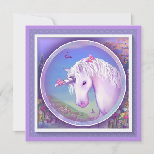 Een Paarse Paradise-blanco kaart (Voorkant)