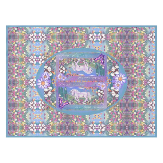 Een paarse Paradise-tablet Tafelkleed (Voorkant (Horizontaal))