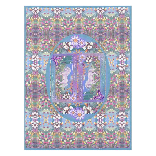 Een paarse Paradise-tablet Tafelkleed (Voorkant)