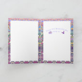 Een Paarse Paradise-verjaardagskaart Kaart (Binnen)