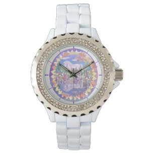 Een Paarse Paradise Watch Horloge