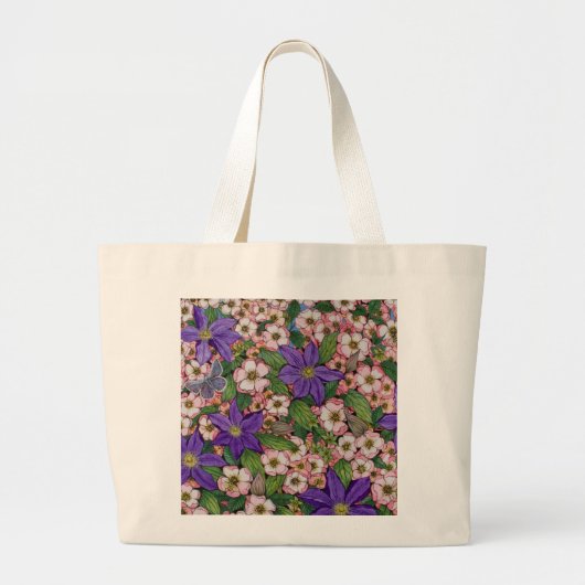 Een Paarse patch 2011 Grote Tote Bag (Voorkant)