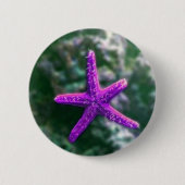 Eén Paarse Starvis Ronde Button 5,7 Cm (Voorkant)