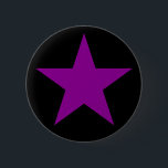 Een Paarse ster van het anarcha-feminisme Ronde Button 5,7 Cm<br><div class="desc">Een iconisch symbool van het anarcha-feminisme.</div>