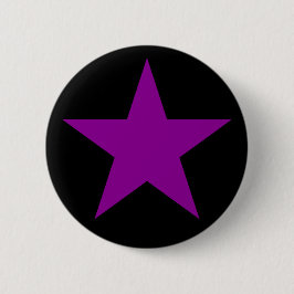 Een Paarse ster van het anarcha-feminisme Ronde Button 5,7 Cm