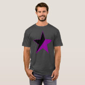 Een Paarse ster van het anarcha-feminisme v2 T-shirt (Voorkant volledig)