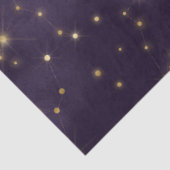 Een Paarse Sterrennacht Series Design 4 Tissuepapier (Detail)