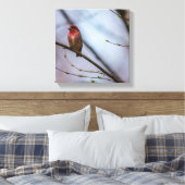 Een Paarse vink 12 x 12 stretched canvas print (Insitu (Slaapkamer))