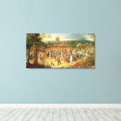 Een paasbruiloft canvas afdruk (Insitu (Houten vloer))