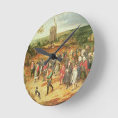Een paasbruiloft ronde klok (Hoek)
