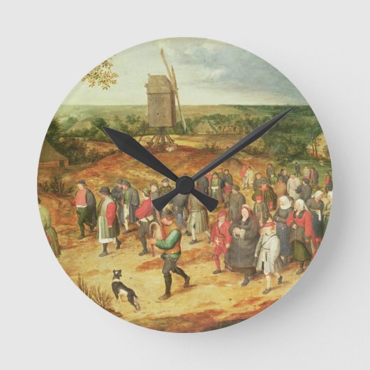 Een paasbruiloft ronde klok (Voorkant)