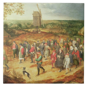 Een paasbruiloft tegeltje