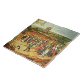 Een paasbruiloft tegeltje (Zijkant)