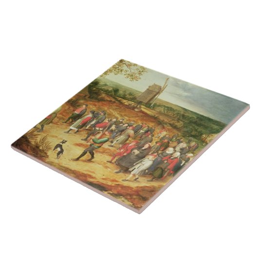 Een paasbruiloft tegeltje (Zijkant)