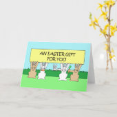 Een paascadeau voor jou kaart (Gele Bloem)