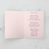 Een paasgebed feestdagen kaart (Binnen)