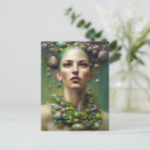 Een paasgodin briefkaart (Staand voorkant)