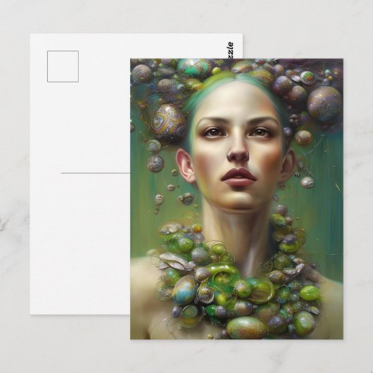 Een paasgodin briefkaart (Voorkant / Achterkant)