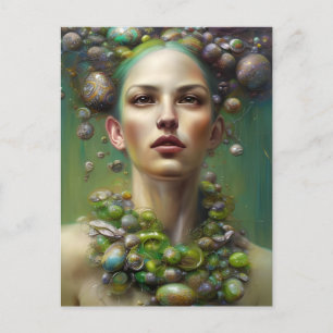 Een paasgodin briefkaart