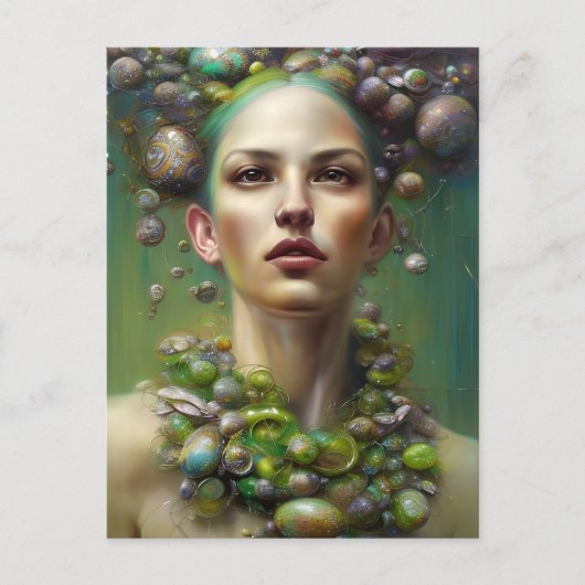 Een paasgodin briefkaart (Voorkant)