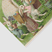 Een paaskoepel die konijnen die cadeautjes verdien tissuepapier (Detail)