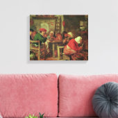 Een paasmaaltijd canvas afdruk (Insitu (Woonkamer))