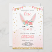 Een paasmaaltijd met roze bruidsmeisje kaart (Voorkant)