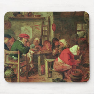 Een paasmaaltijd muismat