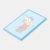 Een Pachycephalosaurus die golf speelt. Post-it® Notes (Schuin)