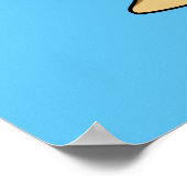 Een Pachycephalosaurus die golf speelt. Poster (Hoek)