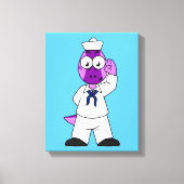 Een Pachycephalosaurus dinosaurus zeeman. Canvas Afdruk (Voorkant)